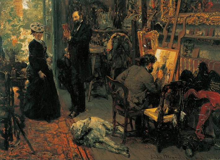  Adolpyh Von Menzel —— 布瓦兹的画室